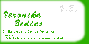 veronika bedics business card